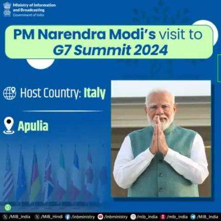 ➡️In the run up to PM #narendramodi's visit to Italy, have a look at focus areas of the 50th #G7Summit and India's role at the prestigious event👇🏻

📍Apulia, Italy🇮🇹