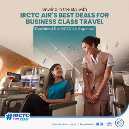 Fly in# luxury and comfort. Book business class tickets on #IRCTCAir.