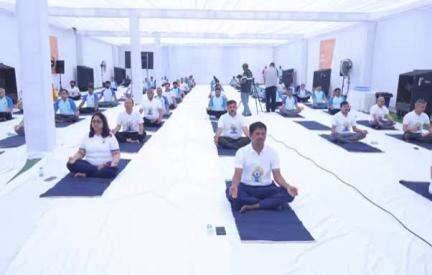 Ministry of Mines celebrated 10th International Day of Yoga with theme of Yoga for Self and Society

#IDY2024 #YogaDay2024 #YogaForAll #InternationalDayofYoga