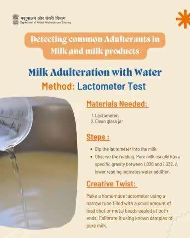 Test milk for water adulteration at home!
Dive Into Purity with a Homemade Lactometer.
#worldFoodSafetyday #MilkTesting #DIYScience #PureMilk