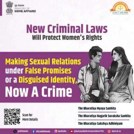 New criminal laws are fully equipped to protect the rights of women. Stringent provisions made in new laws to protect women's honour and dignity.

#AzadBharatKeApneKanoon