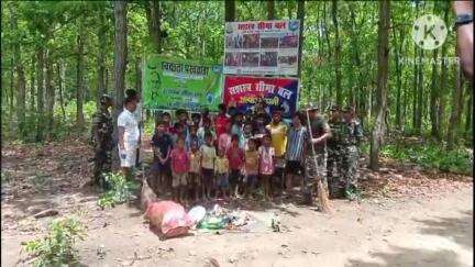 खैरा,,हरनी चर्चित पचभूर झरना के इलाको में 16 बटालियन द्वारा सफ़ाई अभियान चलाया गया