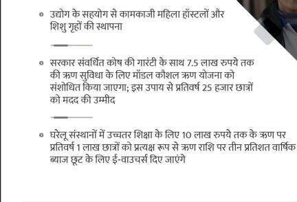 उच्च शिक्षा के लिए ₹10 लाख तक के ऋण पर ब्याज में मदद करेगी सरकार #बजट_2024