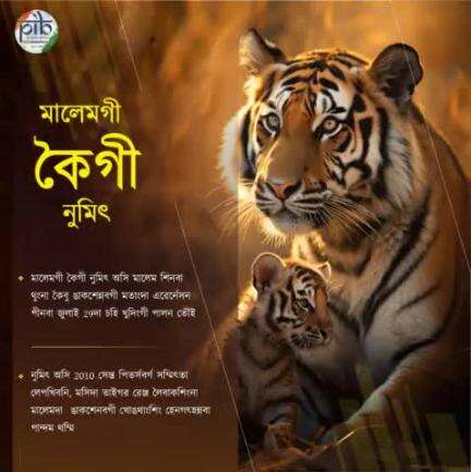 #InternationalTigerDay 2024: কৈ ঙাকশেন্নবা মালেমগী ফিরেপ অমা🐅

⇒ চহি খুদিংগী জুলাই 29দা মালেম শিনবা থুংনা কৈবু ঙাকশেনবগী মরু ওইবা অদু ফোঙদোক্লদুনা মালেমগী কৈগী নুমিৎ অসি পালন তৌরি।