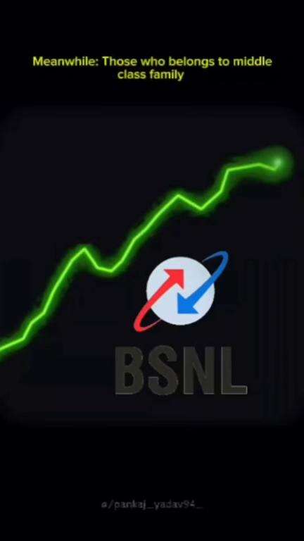 bsnl growth 💹📈  #airtel #jio #recharge #bsnl