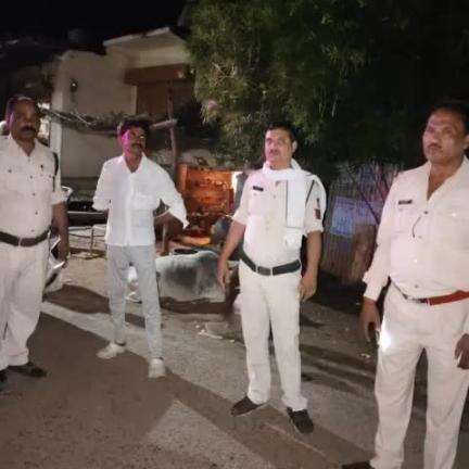 सतना। कोटर नवागत थाना प्रभारी के शख्त हुए निर्देश गाव गांव पुलिस गस्त बढाई ।