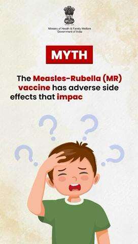 The Measles-Rubella (MR) vaccine is safe with only mild, temporary side effects.

#HealthForAll