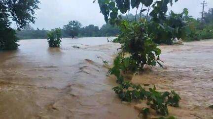 food😱#flood  #amader santir bazar south tripura