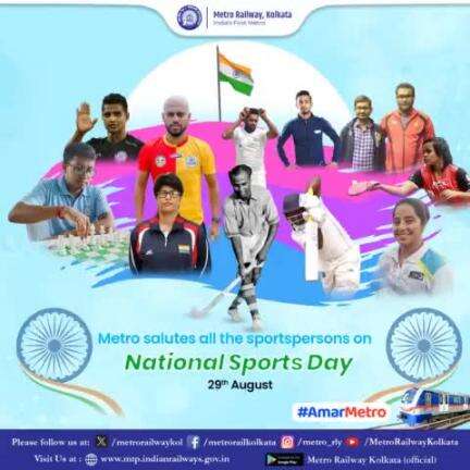 #Metro salutes all the sportspersons on #NationalSportsDay2024