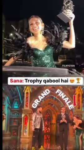 #Repost 
Winner Bigboss Ott 3 Sana Makbul 🏆Trophy qabool 😍
#sanamakbul