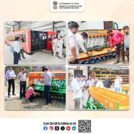 Thirty teams from the Mechanization and Technology Division, DA&FW visited various manufacturers across different states to conduct quality audits of 
#cropresiduemanagement machinery #agrigoi