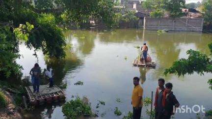 खगड़िया: गंगा व बूढ़ी गंडक नदी में उफान, नगर परिषद क्षेत्र के लोहिया नगर में घुसा पानी