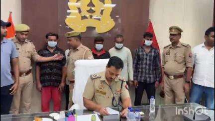 बिजनौर: बिजनौर पुलिस ने अंतर्राज्यीय वाहन चोर गिरोह का किया पर्दाफाश, 5 चोर गिरफ्तार