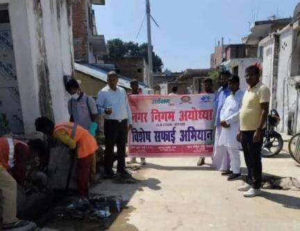 फैज़ाबाद: स्वच्छता ही सेवा के अंतर्गत जैसिंहपुर, कन्धरपुर, बालदा, अम्बेडकर नगर रेतिया में चलाया गया विशेष स्वच्छता अभियान