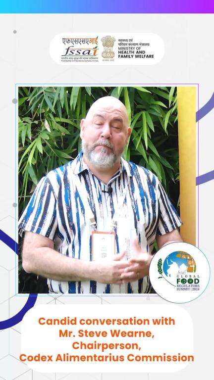 Mr. Steve Wearne, Chairperson, Codex Alimentarius Commission shares his insights on #GFRS2024!