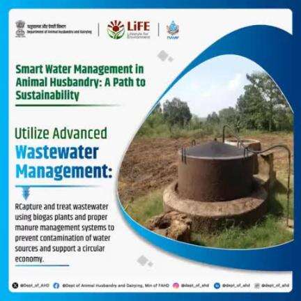 Proper wastewater management and manure systems help prevent water pollution and even generate energy through biogas. Let’s turn waste into wealth by adopting sustainable water and waste practices in livestock farming.
 #SustainableFarming