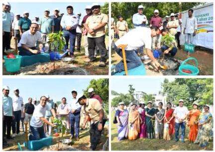 GM/N.F. Railway Shri Chetan Kumar Shrivastava led other senior officials during a plantation drive at Maligaon, under the initiative Ek Ped Maa Ke Naam as a part of #SwachhtaHiSeva2024 campaign

#SwachhBharat