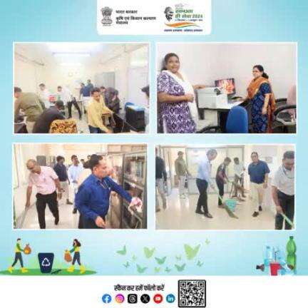 "स्वच्छता ही सेवा 2024 अभियान“ के तहत आज विपणन एवं निरीक्षण निदेशालय, फरीदाबाद में स्वच्छता कार्यक्रम का आयोजन किया गया।