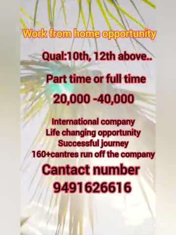 work from home opportunity 
international company 
life changing opportunity 
successful journey 
no investment