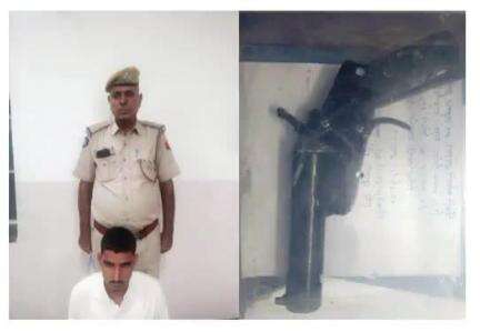 * थाना महामन्दिर पुलिस टीम की अवैध आग्नैय हथियार के विरूद्व लगातार कार्यवाही। 
* एक अवैध देशी कट्टा सहित एक आरोपी गिरफ्तार।