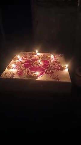 Aryabhatta coaching center me aaj rangoli karykram manaya gaya hai