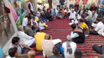 malhipur kaliasthan me meeting