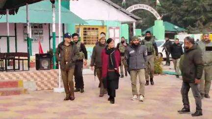 DC Kupwara Ms Ayushi Sudan IAS today inspected various examination centers across district Kupwara to monitor the smooth conduct of the OMR-based examination for the post of Constable in the Home Department, conducted by the JKSSRB