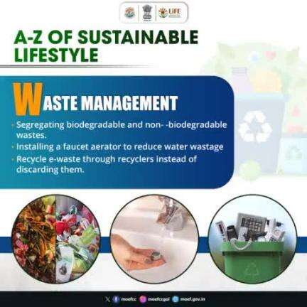 Let's learn the 'A-Z of Sustainable Lifestyle' 

#MissionLiFE #ProPlanetPeople
#railminindia 
#gmblw