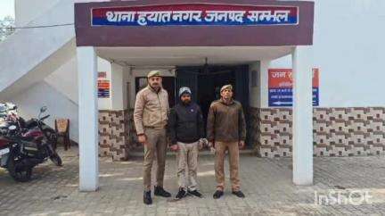 संभल: हयात नगर पुलिस ने चेक बाउंस के मामले में वांछित वारंटी को स्टेशन रोड से गिरफ्तार कर न्यायालय में किया पेश