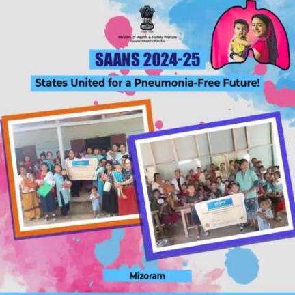 Mizoram is leading the way in the fight against childhood pneumonia with the #SAANScampaign. 

Let’s raise awareness and reduce pneumonia cases to ensure our children’s health is protected!