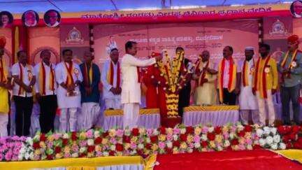 ಮುದ್ದೇಬಿಹಾಳ: ಮುದ್ದೇಬಿಹಾಳ ಪಟ್ಟಣದಲ್ಲಿ ಐದನೇ ತಾಲೂಕು ಕನ್ನಡ ಸಾಹಿತ್ಯ ಸಮ್ಮೇಳನ ಉದ್ಘಾಟಿಸಿದ ಶಾಸಕ ಅಪ್ಪಾಜಿ ನಾಡಗೌಡ