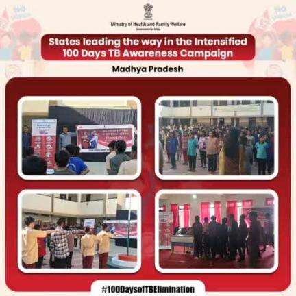 #100DaysOfTBElimination | #MadhyaPradesh leads the charge against TB!