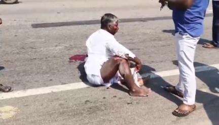 పిట్లం: జాతీయ రహదారిపై బైకును ఢీకొట్టిన గుర్తుతెలియని వాహనం, ఒకరు మృతి, మరొకరికి గాయాలు