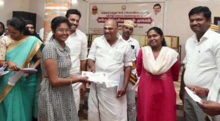 திருவையாறு: மேல திருப்பந்துருத்தி கிராமத்தில் மக்கள் நேர்காணல் முகாமில் பயனாளிகளுக்கு நலத்திட்ட உதவிகள் வழங்கப்பட்டன