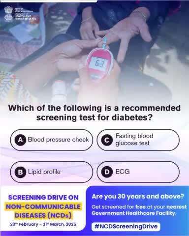 #NCDScreeningDrive | Test your knowledge and take action!