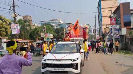 मां शबरी की शोभा यात्रा हजारीबाग नगर भ्रमण कार्यक्रम