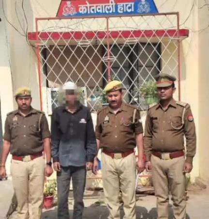 खड्डा: हत्या के मामले में हाटा कोतवाली पुलिस ने एक अभियुक्त को भेजा जेल