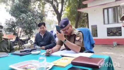 हर्रैया: कप्तानगंज थाने पर थाना समाधान दिवस में अपर पुलिस अधीक्षक ने तीन मामलों की की सुनवाई