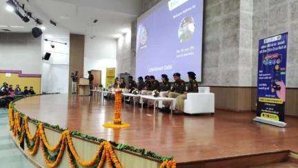 The 'CyberSmart Delhi' event orgainsed by Delhi Police-Southern range and I4C, at IIIT Delhi buzzed with energy as a vibrant crowd gathered on Feb 22, 2025, eager to explore the world of cyber safety.