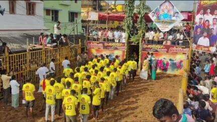 லால்குடி: லால்குடி தெற்கு வீதியில் ஜல்லிக்கட்டு போட்டி