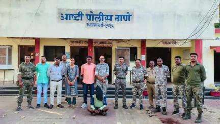 मुलचेरा: सार्वजनिक ठिकाणी महापुरुषांबद्दल अवमानजनक लिखाण करणा­या विकृतांस आष्टी पोलिसांनी केली अटक