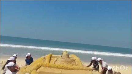ಕುಂದಾಪುರ: ಕೋಟೇಶ್ವರ ಕೋಡಿ ಬೀಚ್ ನಲ್ಲಿ ಶಿವರಾತ್ರಿಯ ಅಂಗವಾಗಿ ತ್ರಿವರ್ಣ ಕಲ ವಿದ್ಯಾರ್ಥಿಗಳಿಂದ ಸುಂದರ ಮರಳು ಶಿಲ್ಪ
