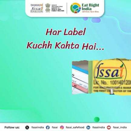 Read Labels, Make Healthier Choices! #HarLabelKuchKahtaHai #EatRightIndia #FSSAI