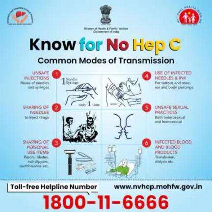 #HealthForAll | Spread awareness, not Hepatitis C!

Know the transmission modes and take preventive steps to stay protected.