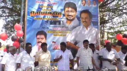 நாங்குநேரி: தமிழக முதல்வரின் பிறந்த நாளை முன்னிட்டு கோசல் ராம் நகரில் 72 புறாக்களை பறக்க விட்டு திமுகவினர் கொண்டாட்டம்