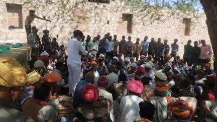 बावरी समाज गांव खारा तहसील  आहोर में आम मीटिंग रखी गयी हैं दिनांक 6/02/2025 को मीटिंग कार्यालय (खारा) में बावरी समाज की