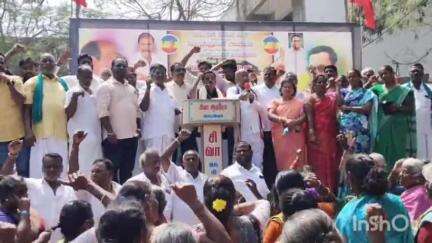 நெமிலி: நெமிலி பேருந்து நிலையம் அருகே பாமக சார்பில் கண்டன ஆர்ப்பாட்டம்