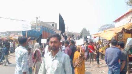 दिनांक 09.03.2025 को मधुबन,845420 में मधुबन थाना अध्यक्ष के खिलाफ प्रदर्शन