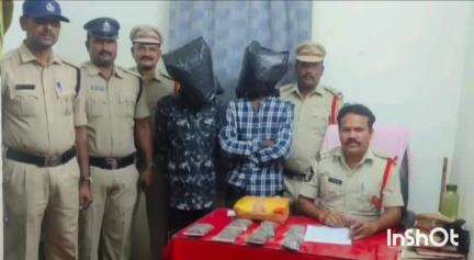 తెనాలి: తెనాలిలో గంజాయి అమ్ముతున్న ఇద్దరు యువకులను అదుపులోకి తీసుకున్న పోలీసులు