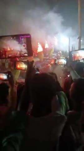श्री श्री 1008 महारुद्र चंडी यज्ञ का महाआरती के बाद हुआ समापन